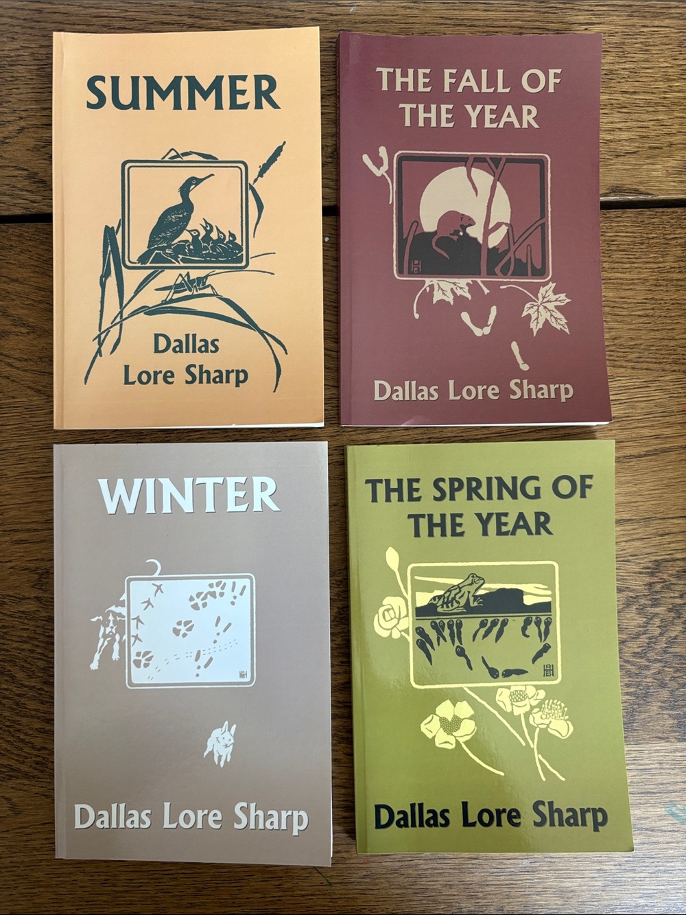 Dallas Lore Sharp Seasonal Book Set - Yesterday’s Classics Summer, Fall, Winter